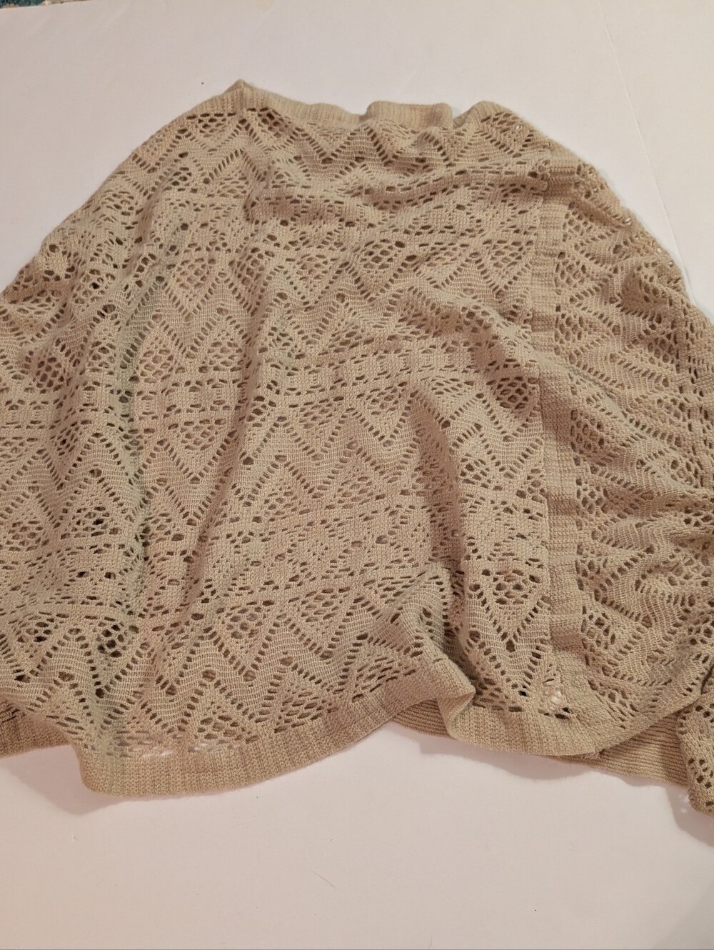 2 Chic Open Knit Crochet Style Women's Shawl